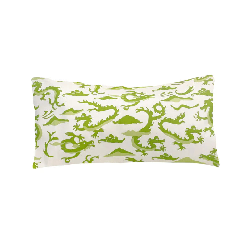 Green Dragon Lumbar Pillow by Dana Gibson