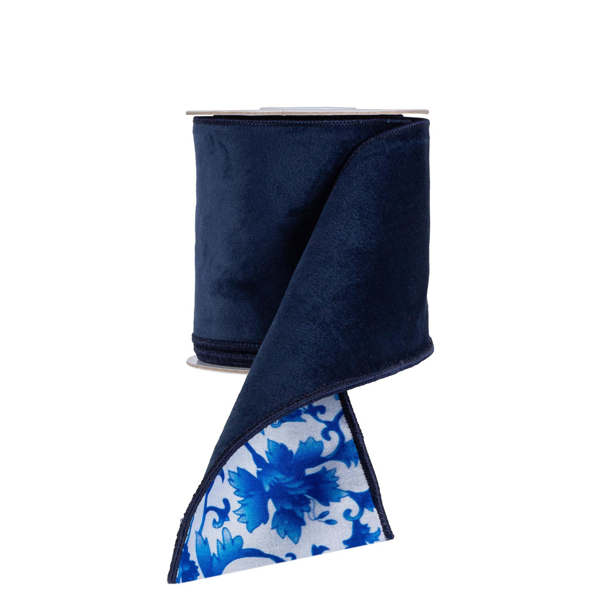 Chinoiserie and Navy Velvet Ribbon