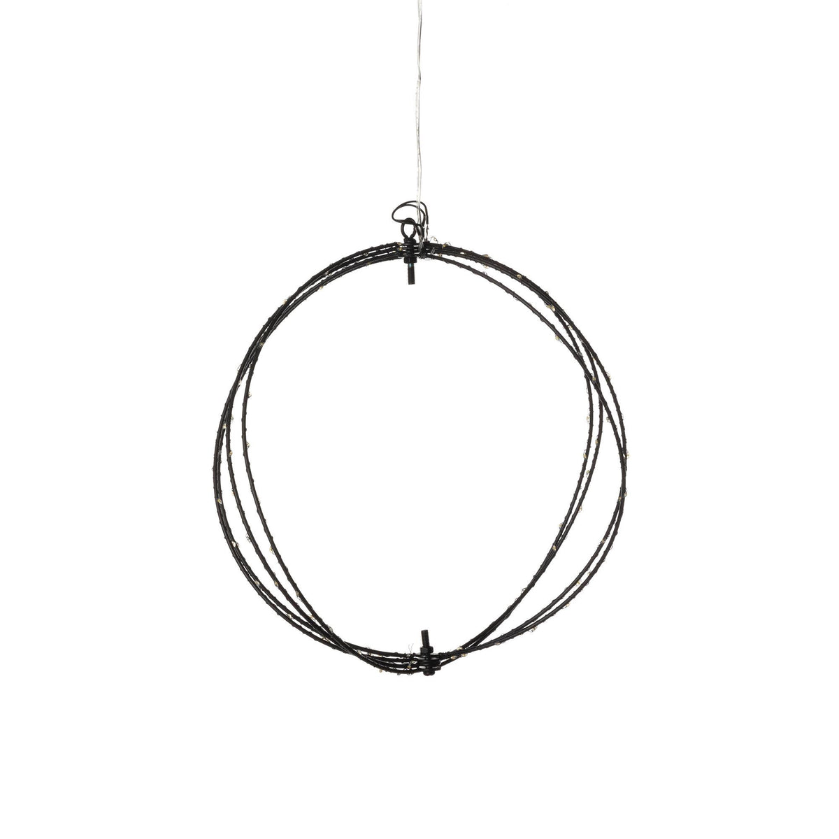 Twinkle Lit Sphere, Black, Small