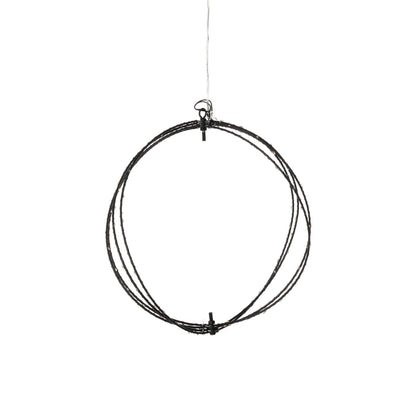 Twinkle Lit Sphere, Black, Small