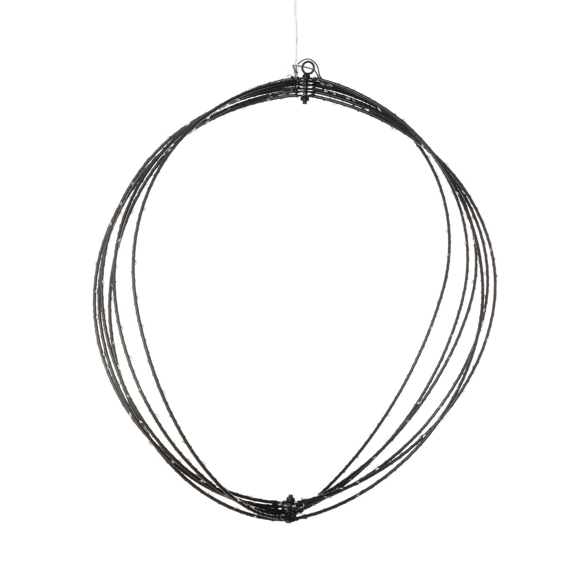 Twinkle Lit Sphere, Black, Large