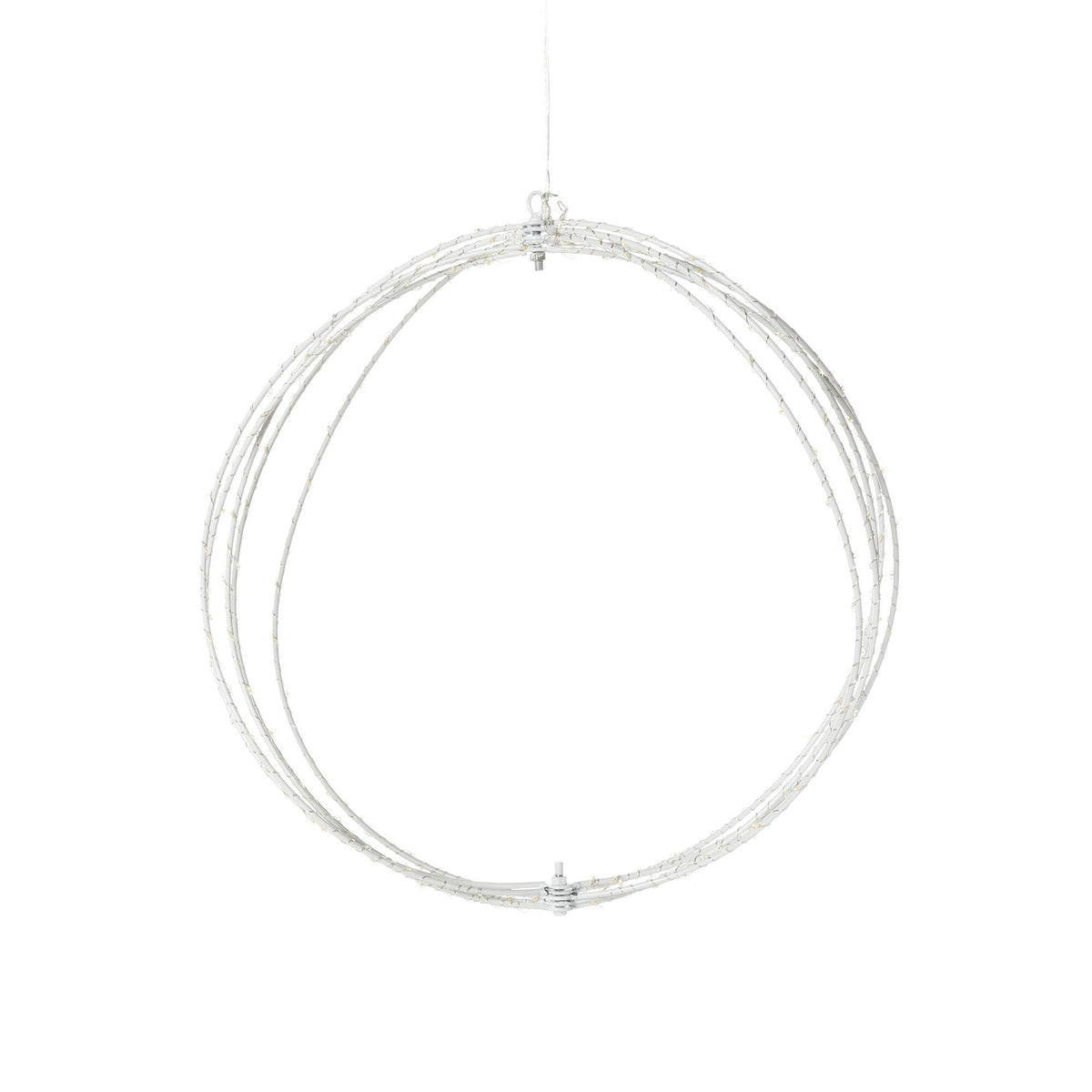 Twinkle Lit Sphere, White, Medium