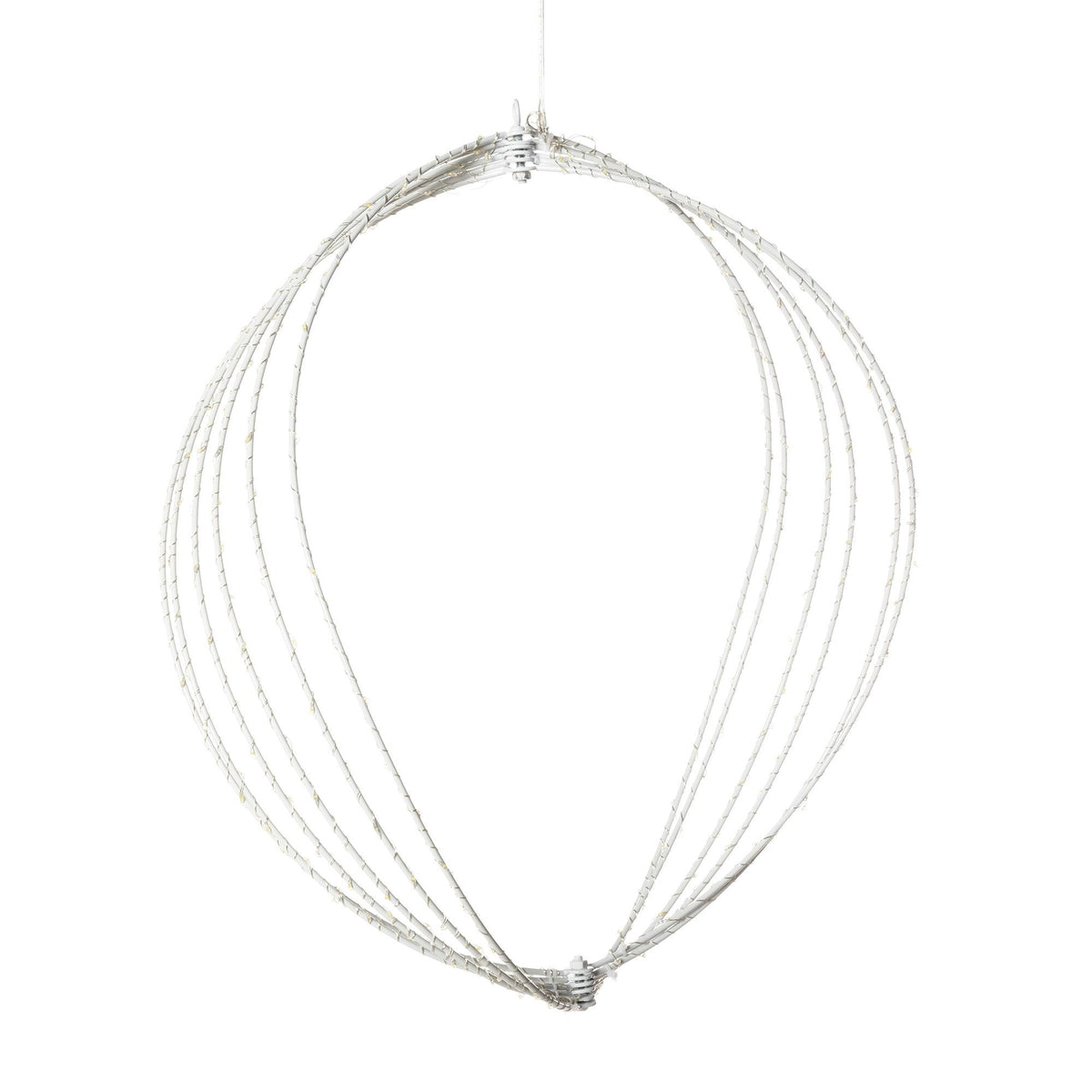 Twinkle Lit Sphere, White, Large