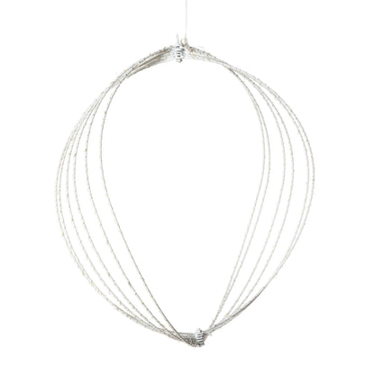 Twinkle Lit Sphere, White, Large