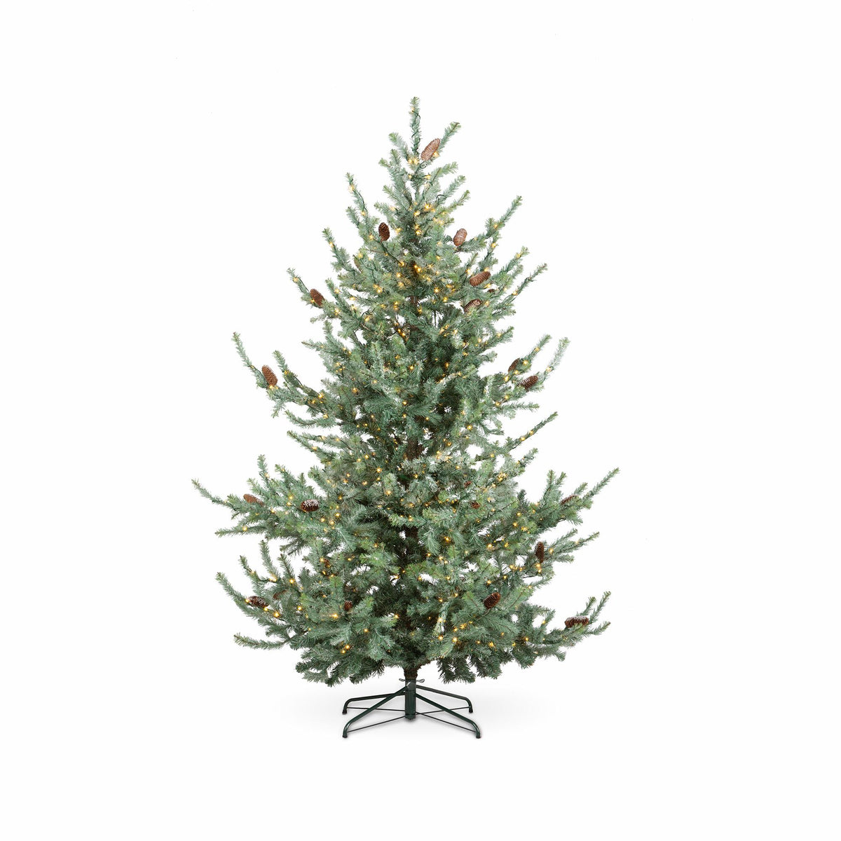 7.5' Iced Blue Spruce Tree with Micro Lights
