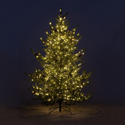 7.5' Iced Blue Spruce Tree with Micro Lights