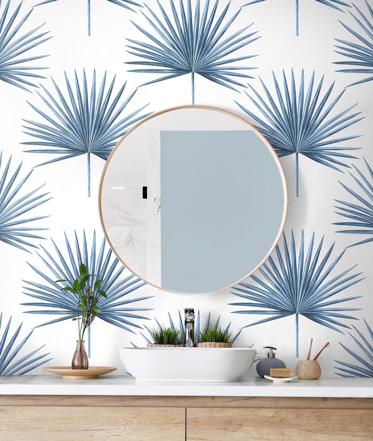 Pacific Palm Peel and Stick Removable Wallpaper
