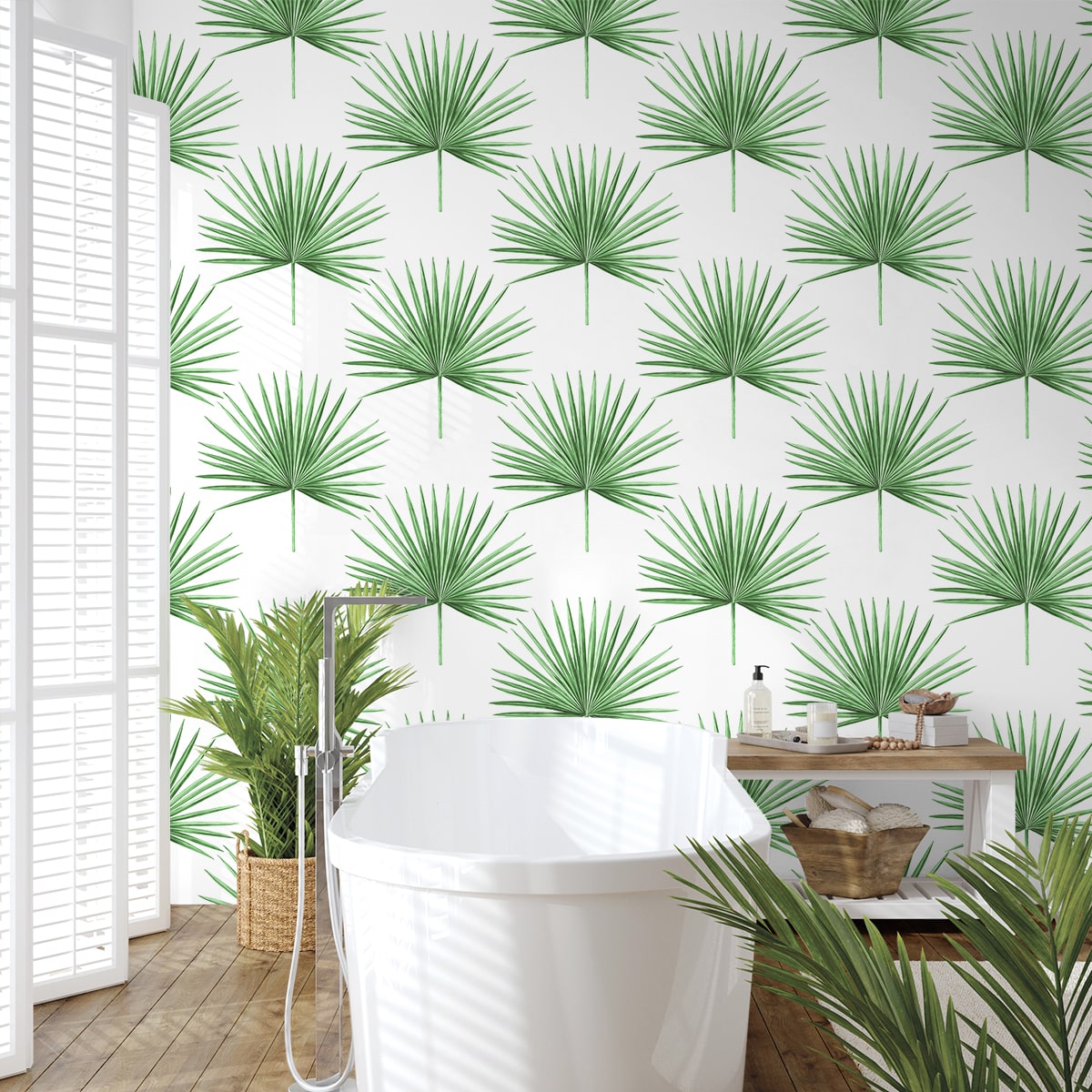 Pacific Palm Peel and Stick Removable Wallpaper
