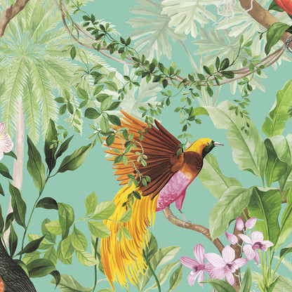 Tropical Bird Peel and Stick Removable Wallpaper