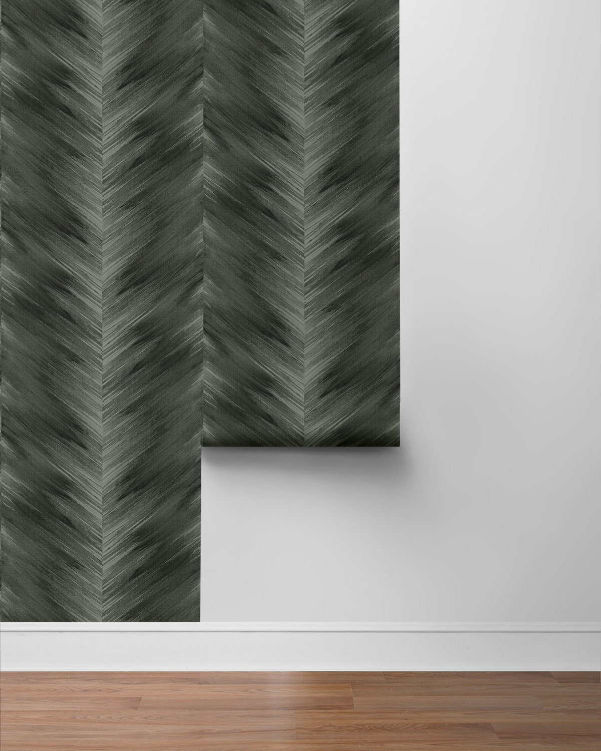 Washed Chevron Abstract Peel and Stick Removable Wallpaper