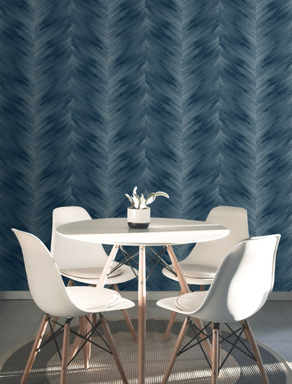 Washed Chevron Abstract Peel and Stick Removable Wallpaper