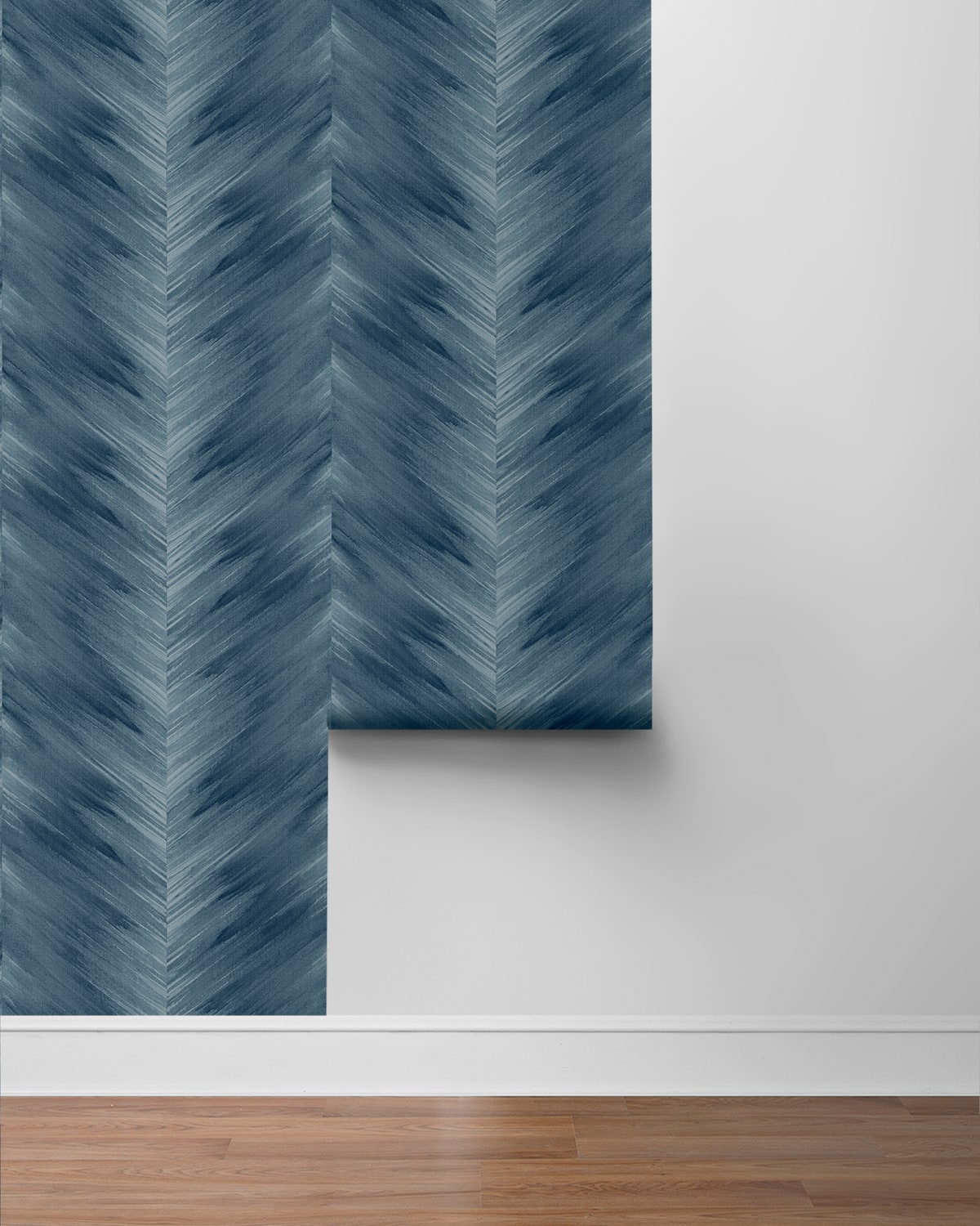 Washed Chevron Abstract Peel and Stick Removable Wallpaper