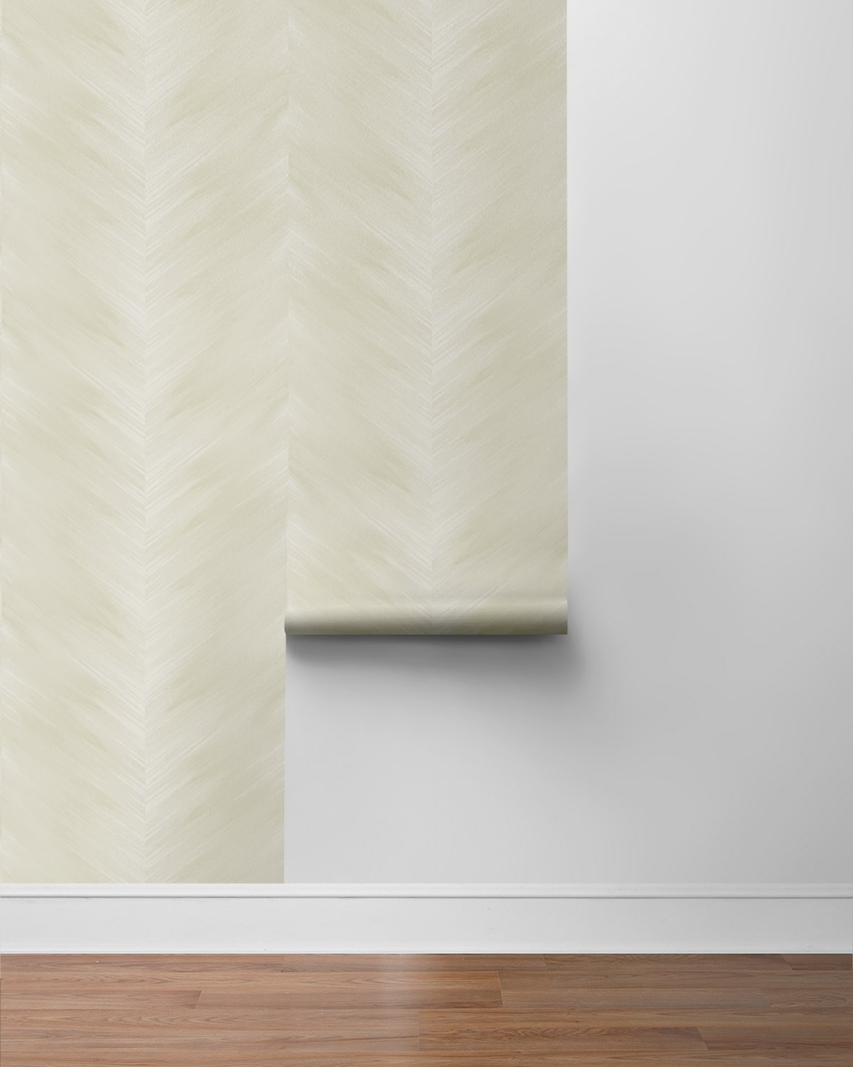 Washed Chevron Abstract Peel and Stick Removable Wallpaper