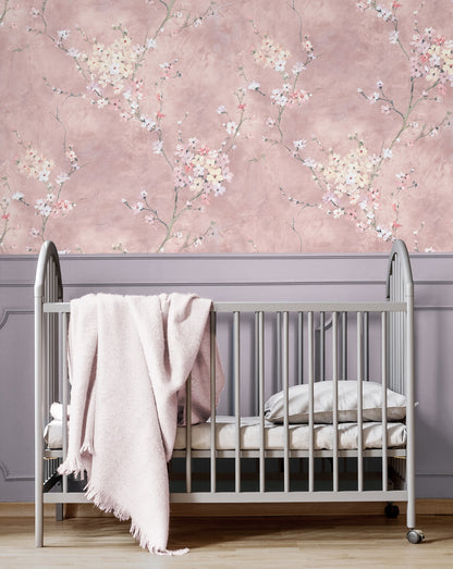 Floral Blossom Peel and Stick Removable Wallpaper