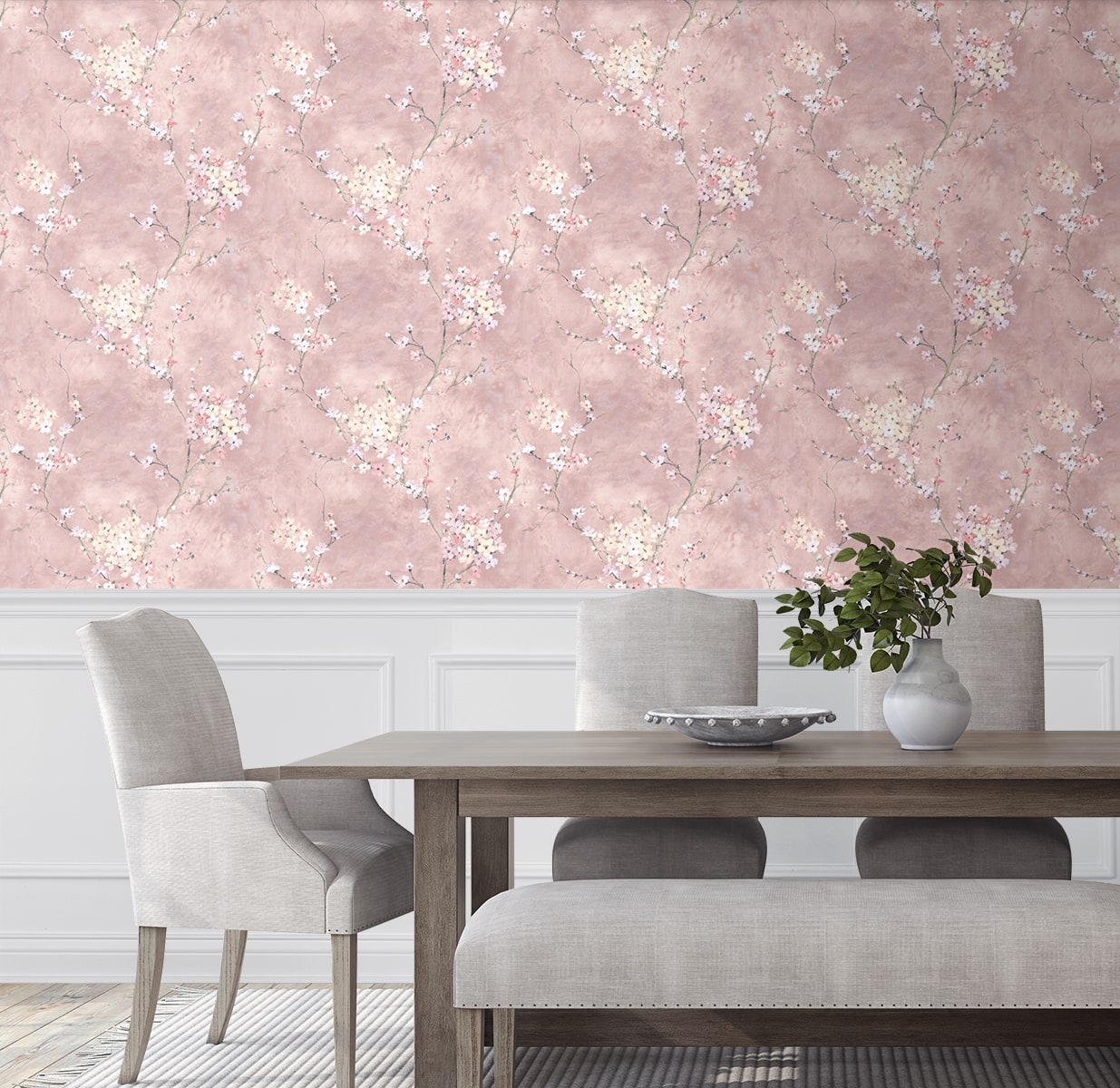 Floral Blossom Peel and Stick Removable Wallpaper