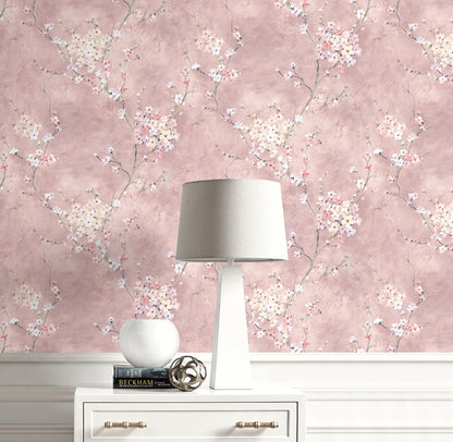 Floral Blossom Peel and Stick Removable Wallpaper