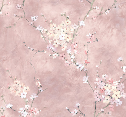 Floral Blossom Peel and Stick Removable Wallpaper
