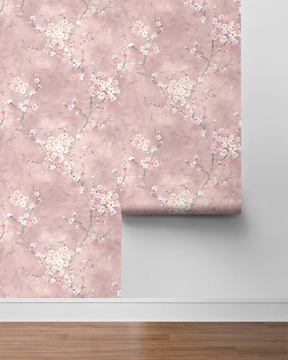 Floral Blossom Peel and Stick Removable Wallpaper