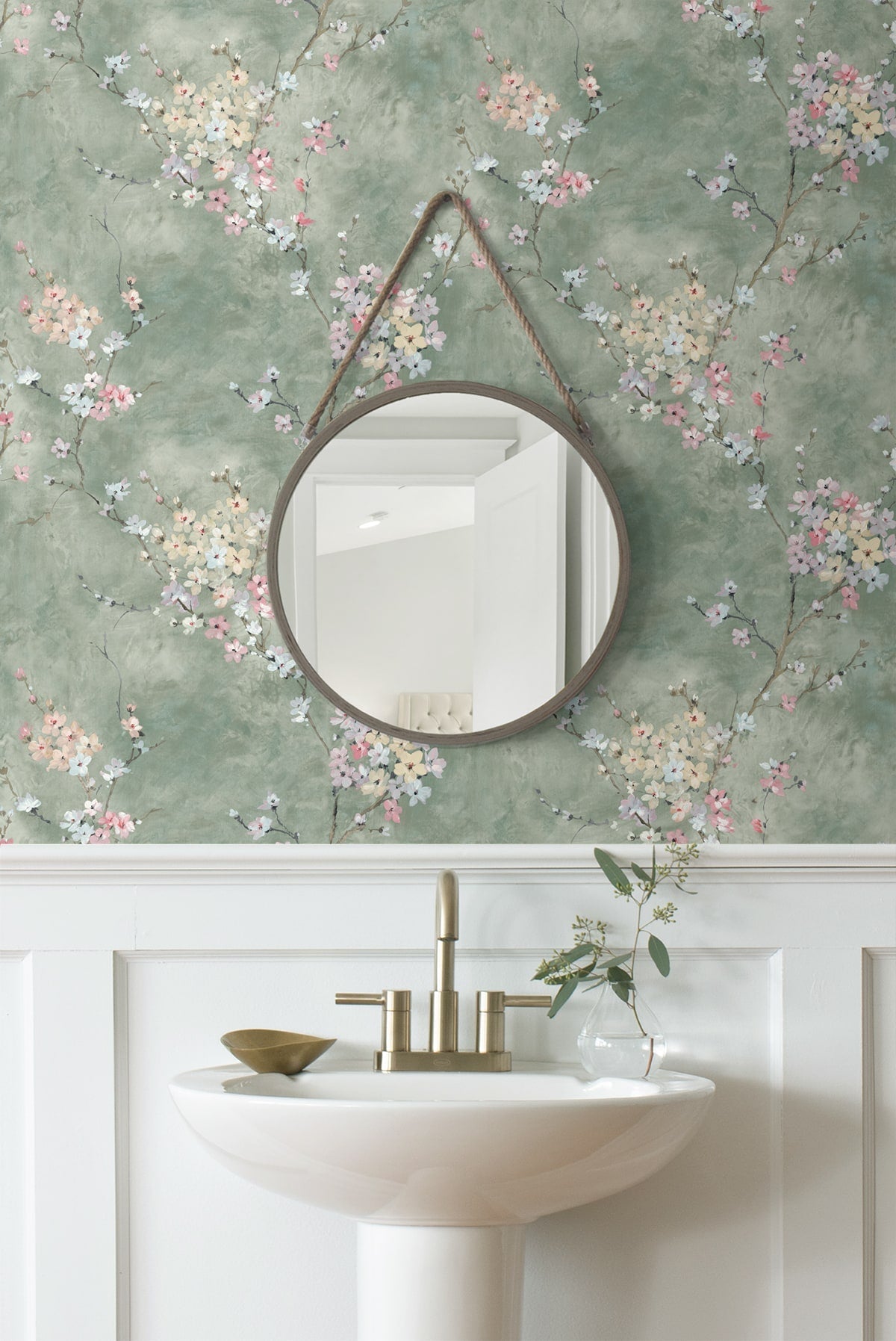 Floral Blossom Peel and Stick Removable Wallpaper