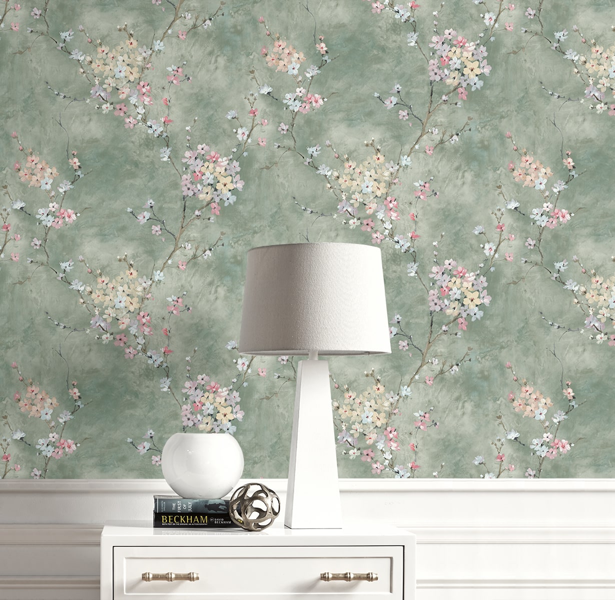 Floral Blossom Peel and Stick Removable Wallpaper