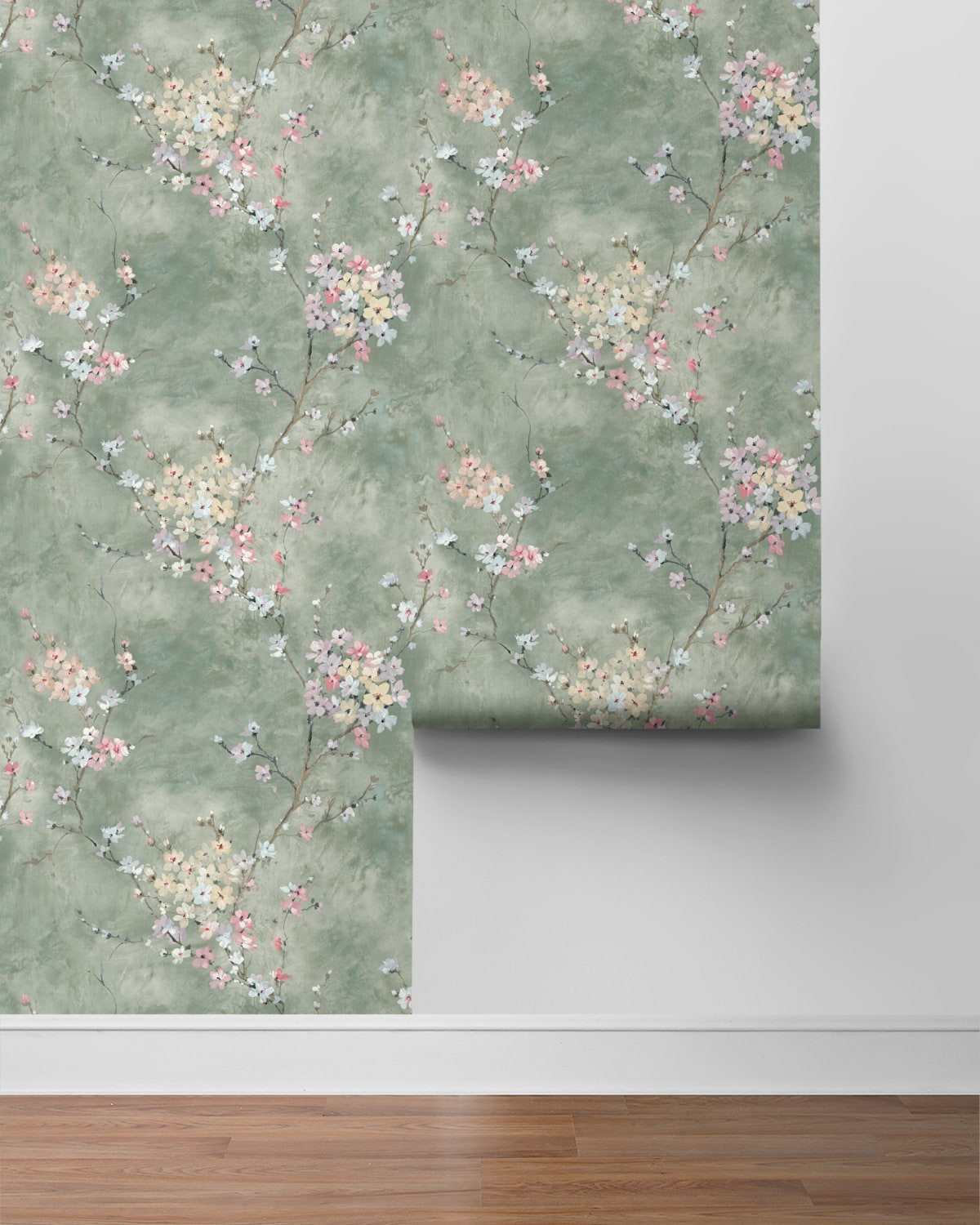 Floral Blossom Peel and Stick Removable Wallpaper