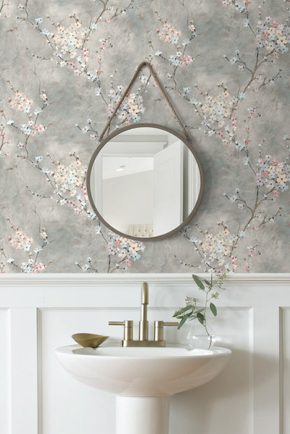 Floral Blossom Peel and Stick Removable Wallpaper