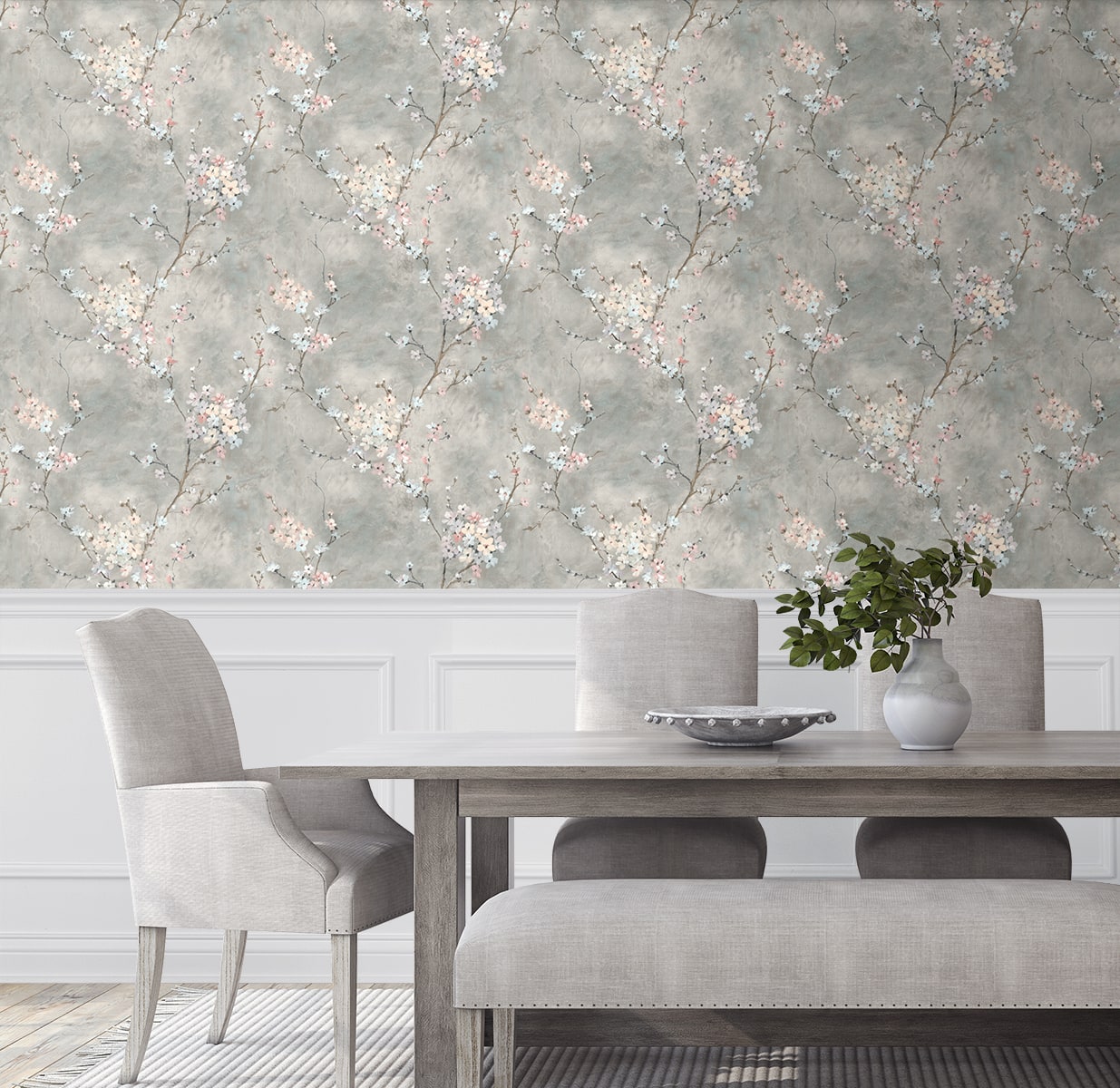 Floral Blossom Peel and Stick Removable Wallpaper