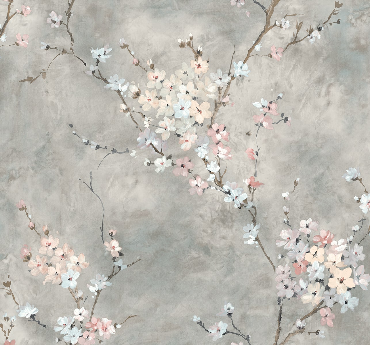 Floral Blossom Peel and Stick Removable Wallpaper