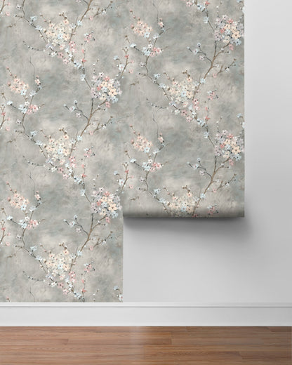Floral Blossom Peel and Stick Removable Wallpaper