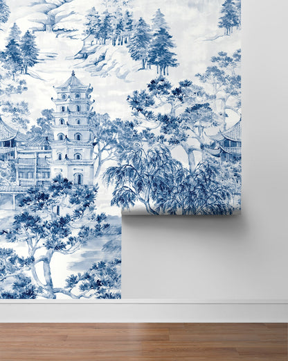 Misty Mountain Scenic Peel and Stick Wall Mural