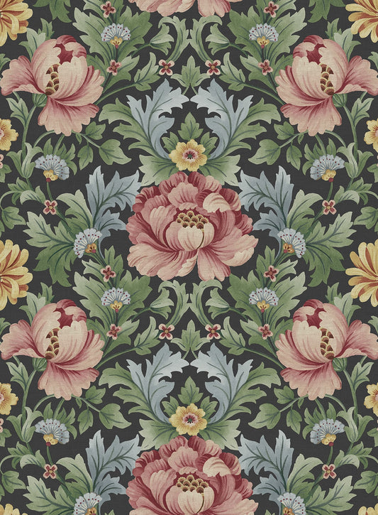 Vintage Floral Garden Peel and Stick Removable Wallpaper