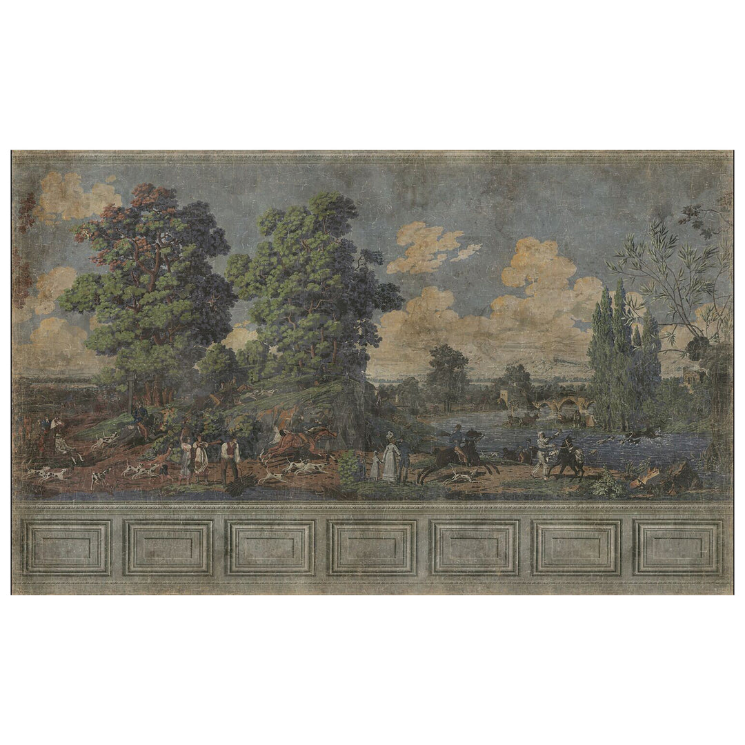 Hunt Scene Wall Panel from French Market Collection