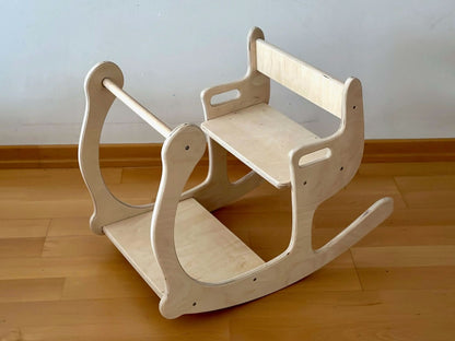 Toddler Rocking Chair and Table Set: Eco-Friendly by Kidodido