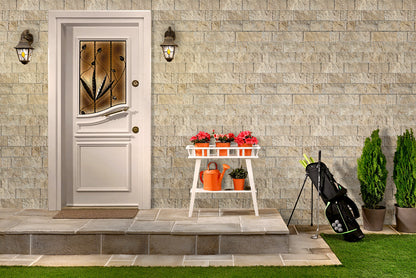 Ivory Light 6"xFree Length Split-face Natural Travertine Wall Tile - Livfloors Collection