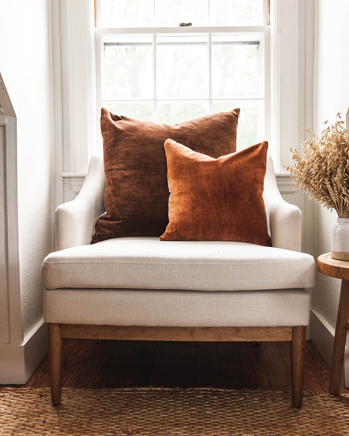 Velvet + Linen Pillow