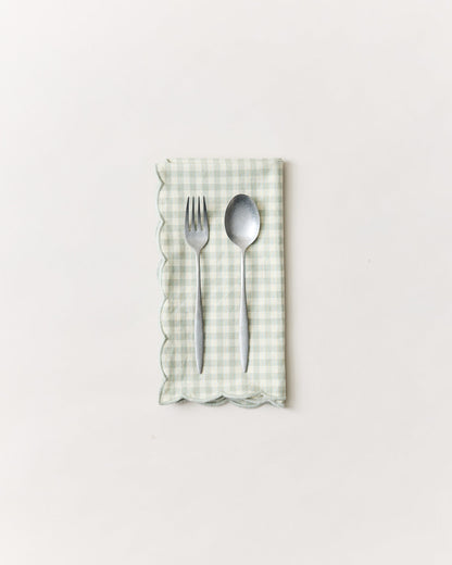 Petite Gingham Scalloped Napkins