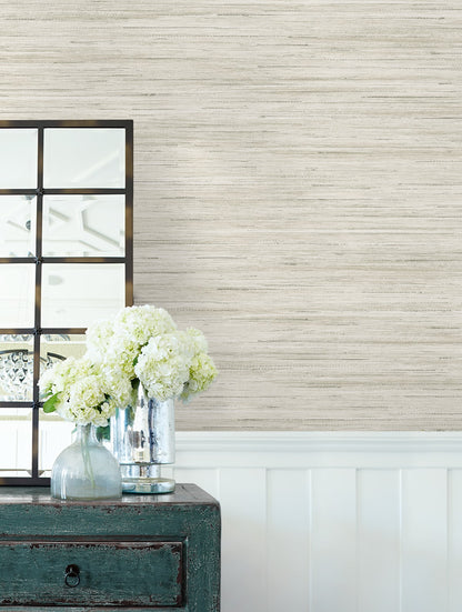Loe Sanctuary Stria Embossed Vinyl Unpasted Wallpaper