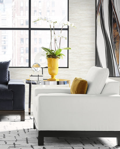 Loe Sanctuary Stria Embossed Vinyl Unpasted Wallpaper