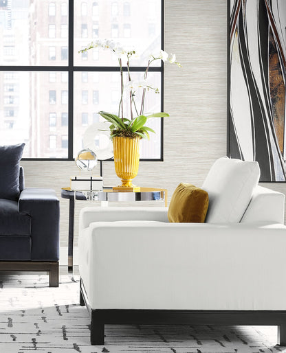 Loe Sanctuary Stria Embossed Vinyl Unpasted Wallpaper