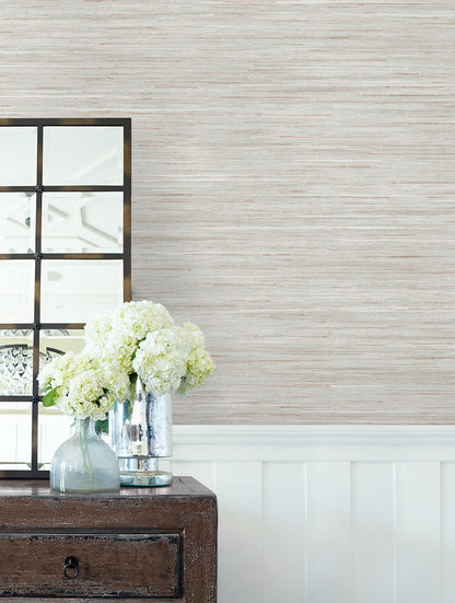Loe Sanctuary Stria Embossed Vinyl Unpasted Wallpaper