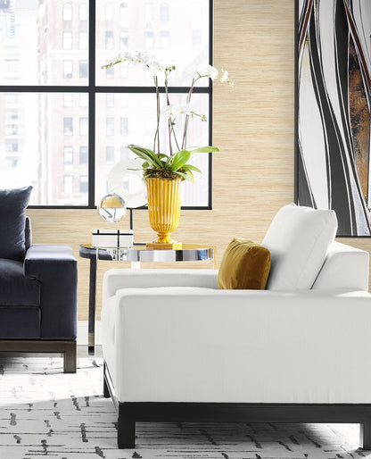 Loe Sanctuary Stria Embossed Vinyl Unpasted Wallpaper