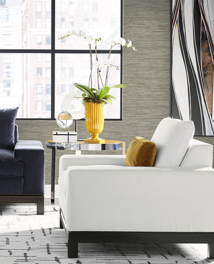 Loe Sanctuary Stria Embossed Vinyl Unpasted Wallpaper