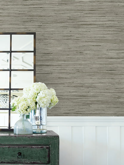 Loe Sanctuary Stria Embossed Vinyl Unpasted Wallpaper