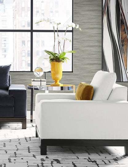 Loe Sanctuary Stria Embossed Vinyl Unpasted Wallpaper