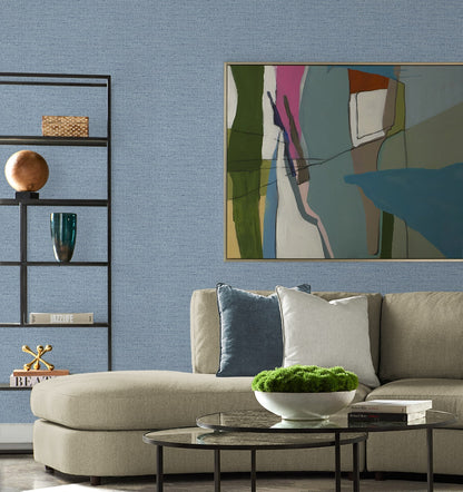 Kaya Faux Paperweave Embossed Vinyl Unpasted Wallpaper