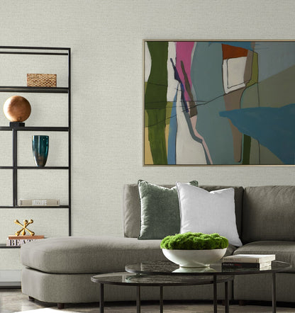 Kaya Faux Paperweave Embossed Vinyl Unpasted Wallpaper