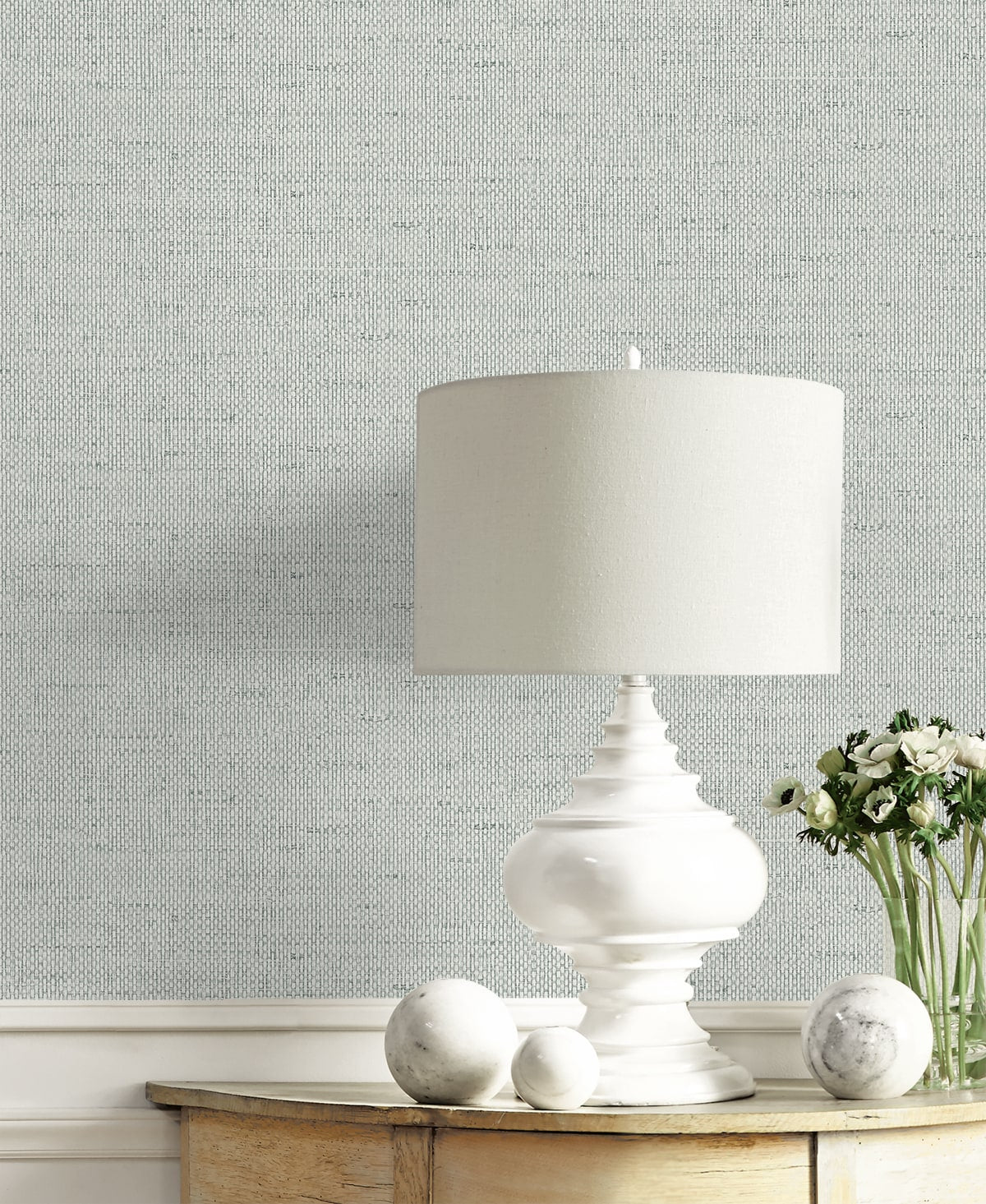 Kaya Faux Paperweave Embossed Vinyl Unpasted Wallpaper
