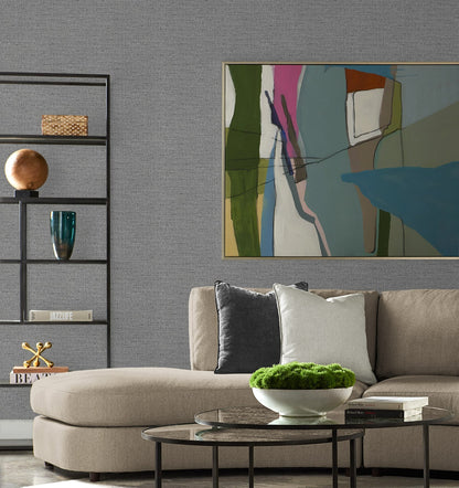 Kaya Faux Paperweave Embossed Vinyl Unpasted Wallpaper