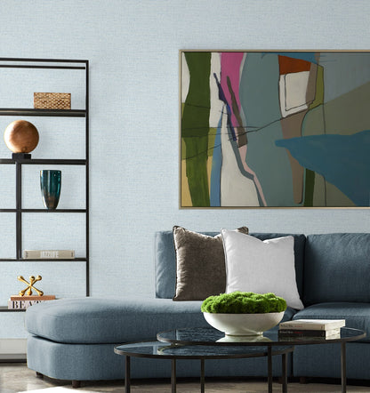 Kaya Faux Paperweave Embossed Vinyl Unpasted Wallpaper