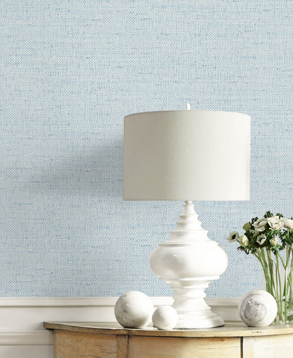 Kaya Faux Paperweave Embossed Vinyl Unpasted Wallpaper